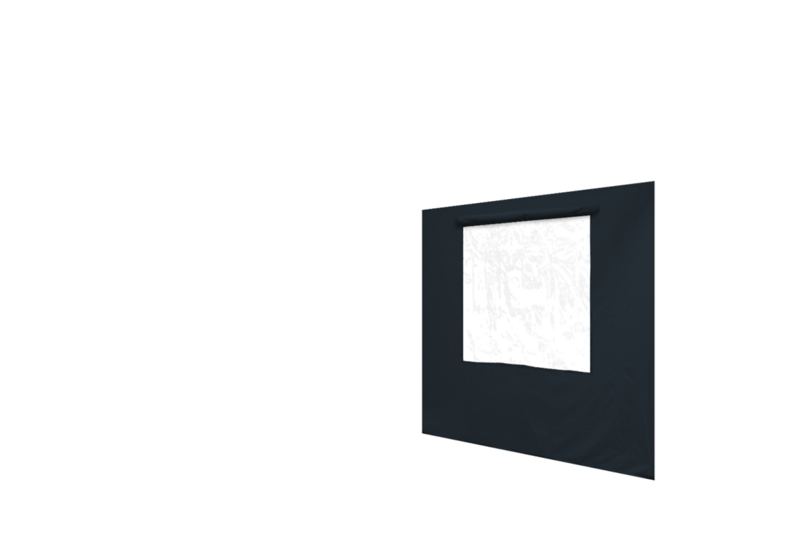 Rechte Seitenwand mit Fenster für Stormtent Anthrazit in 320g/m²