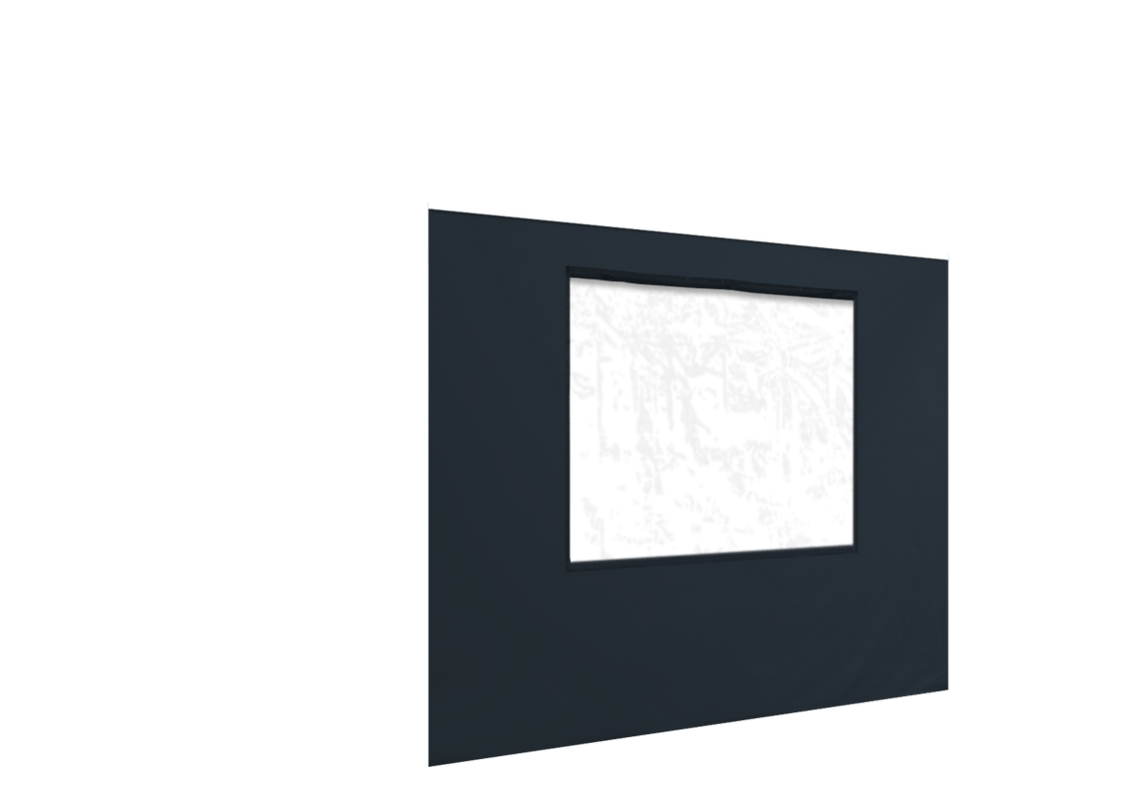 Vordere Seitenwand mit Fenster für Stormtent Anthrazit in 320g/m²