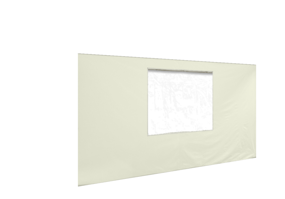 Vordere Seitenwand mit Fenster für Stormtent 2x3 m Beige in 320g/m²