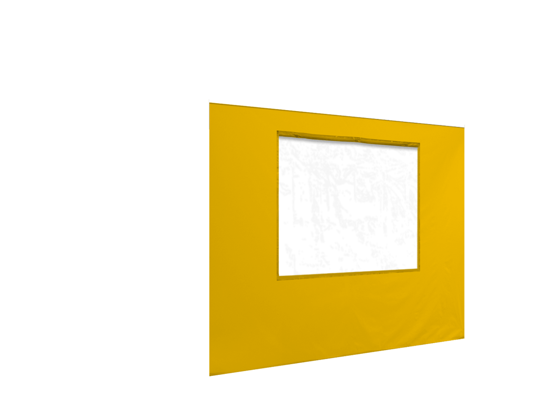 Vordere Seitenwand mit Fenster für Stormtent Gelb in 320g/m²