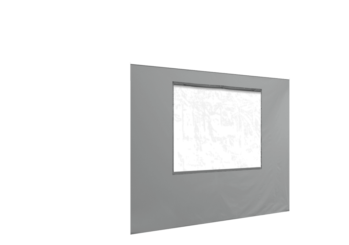 Vordere Seitenwand mit Fenster für Stormtent Grau in 320g/m²