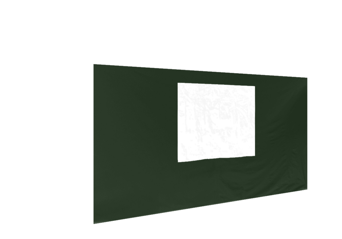 Vordere Seitenwand mit Fenster für Stormtent 2x3 m Grün in 320g/m²