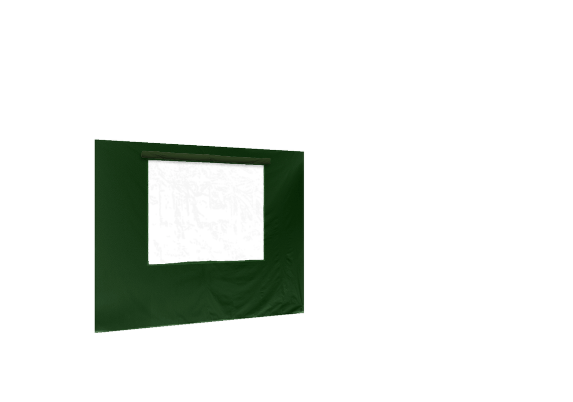 Hintere Seitenwand mit Fenster für Stormtent Grün in 320g/m²
