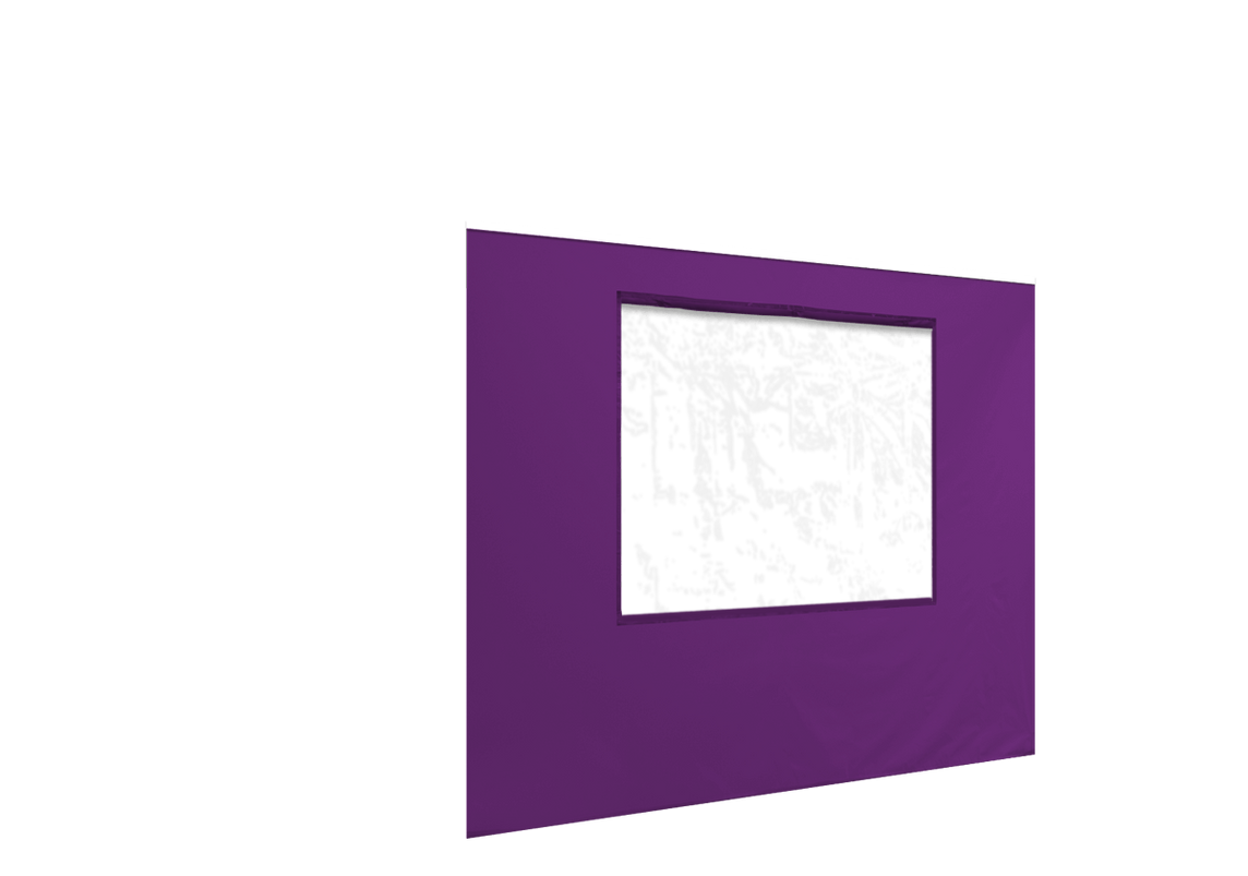Vordere Seitenwand mit Fenster für Stormtent Lila in 320g/m²