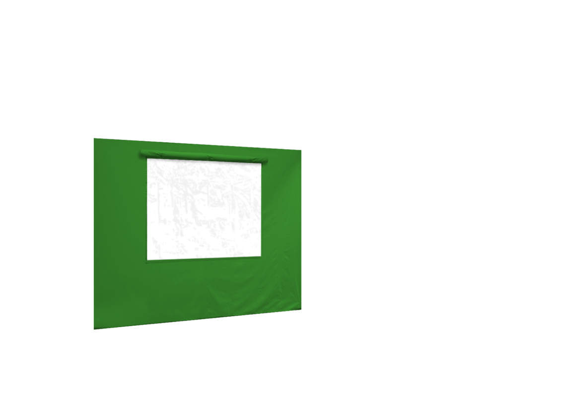 Hintere Seitenwand mit Fenster für Stormtent Lime in 320g/m²