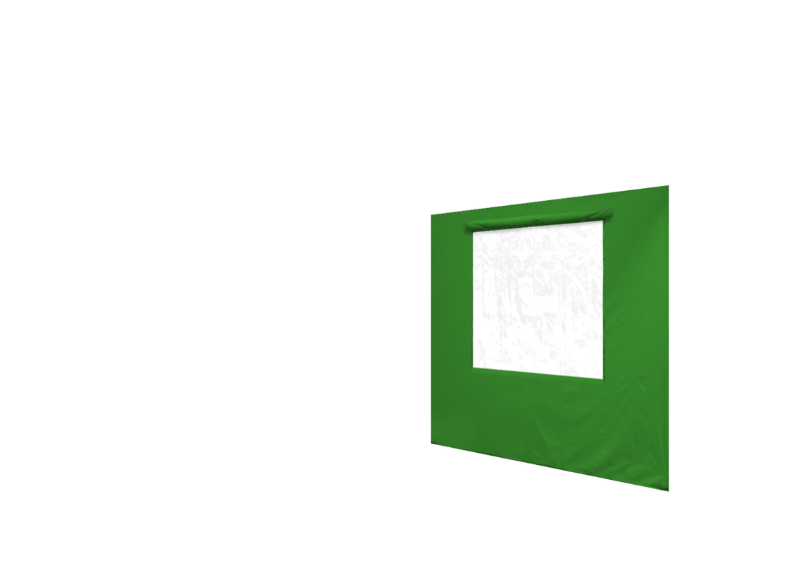 Rechte Seitenwand mit Fenster für Stormtent Lime in 320g/m²