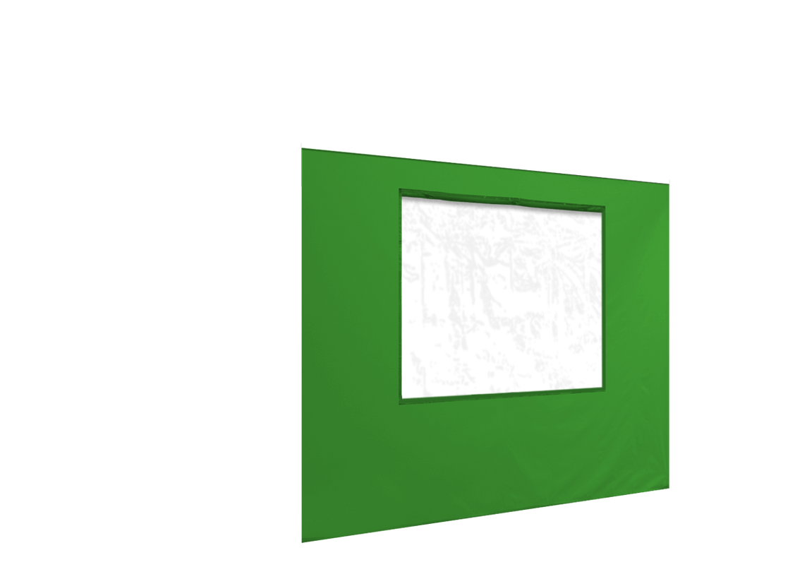 Vordere Seitenwand mit Fenster für Stormtent Lime in 320g/m²
