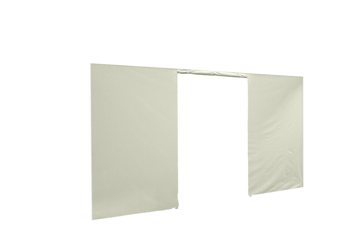 Vordere Seitenwand mit Tür für Stormtent 2x3 m Beige in 320g/m²