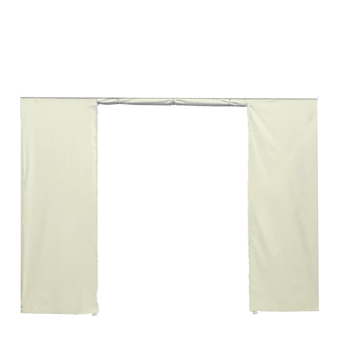 Seitenwand 4,5 m für Faltpavillon 3×4,5 – STORM – Mit Tür / 320 g/m² STORM45 / Beige – 1