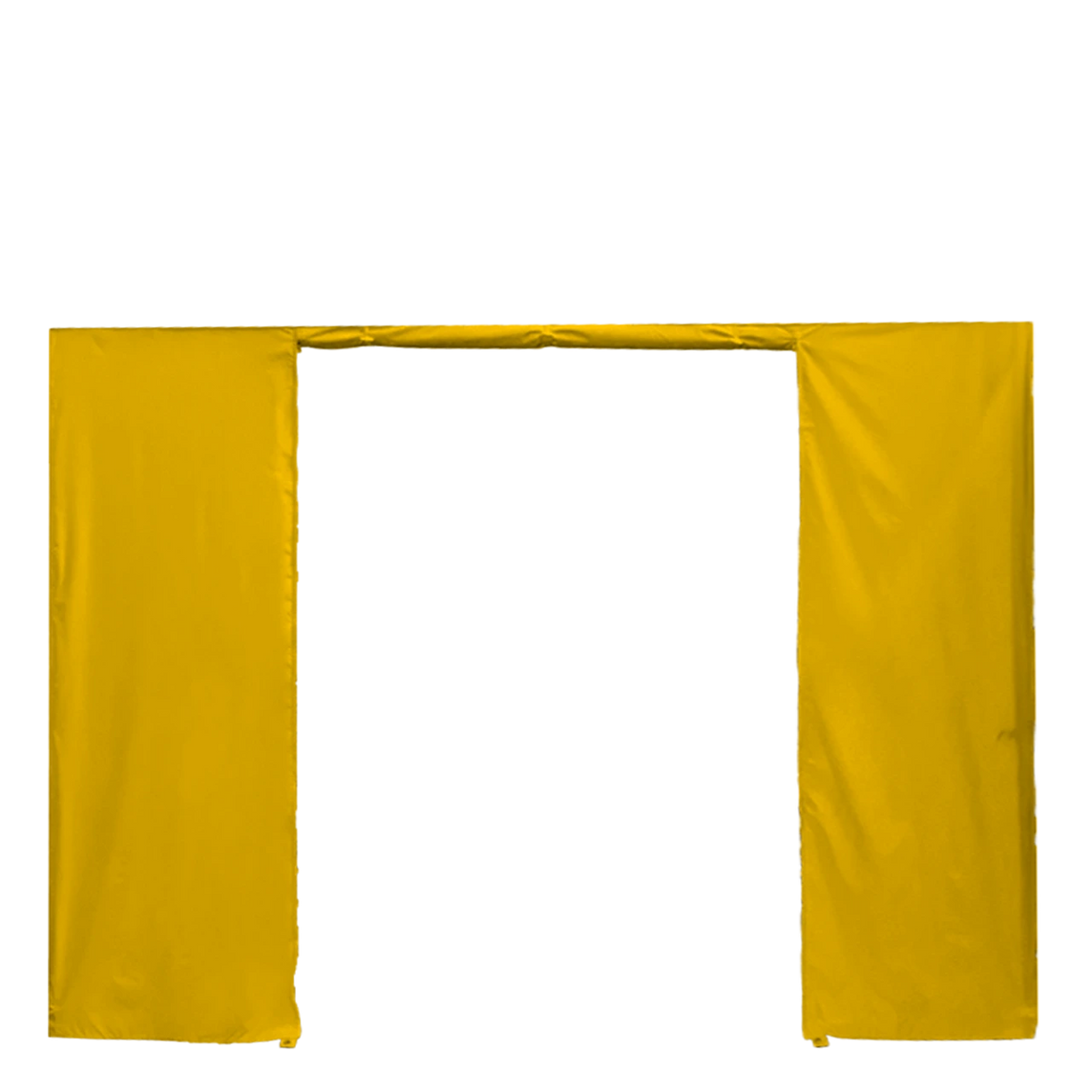 Seitenwand 3 m für Faltpavillon – STORM – Mit Tür / 320 g/m² STORM45 / Gelb – 1