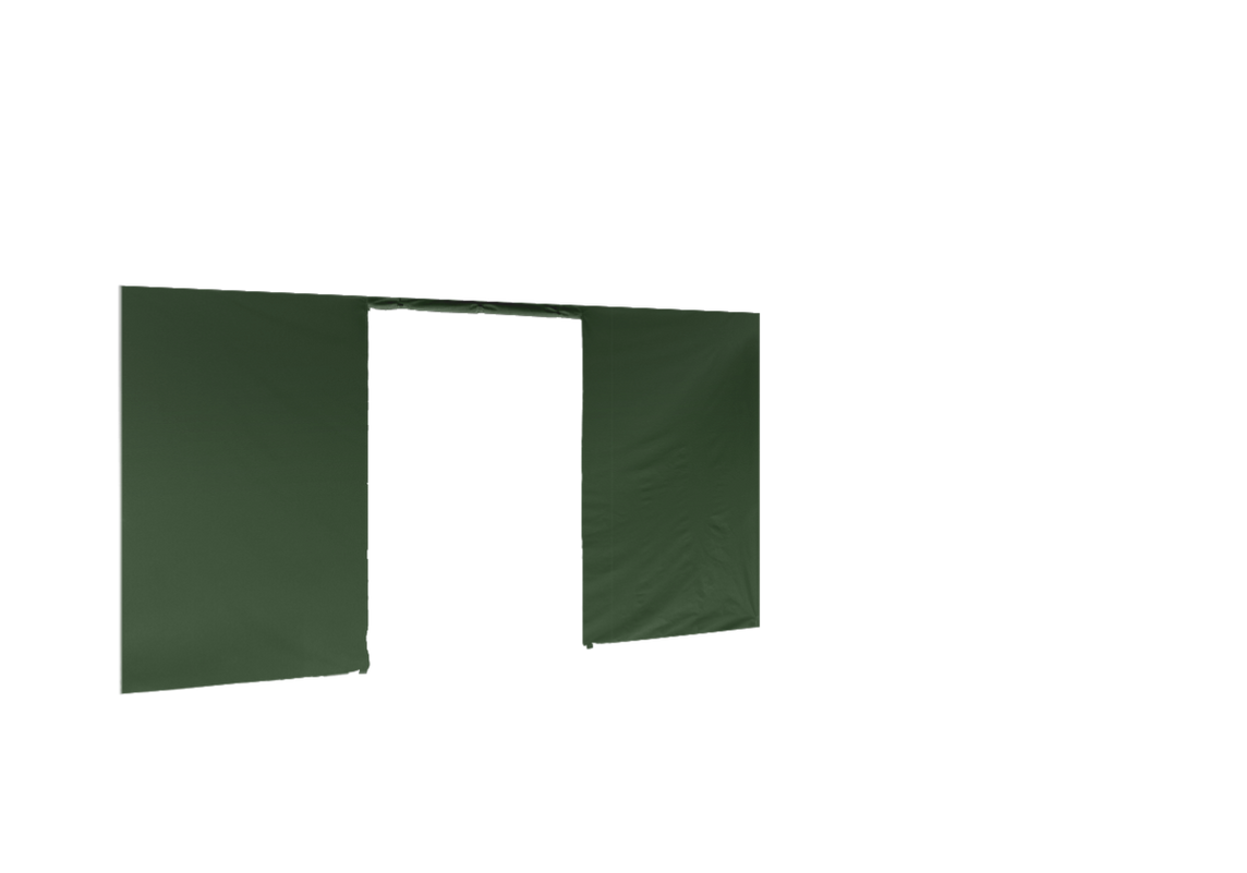 Hintere Seitenwand mit Tür für Stormtent 2x3 m Grün in 320g/m²
