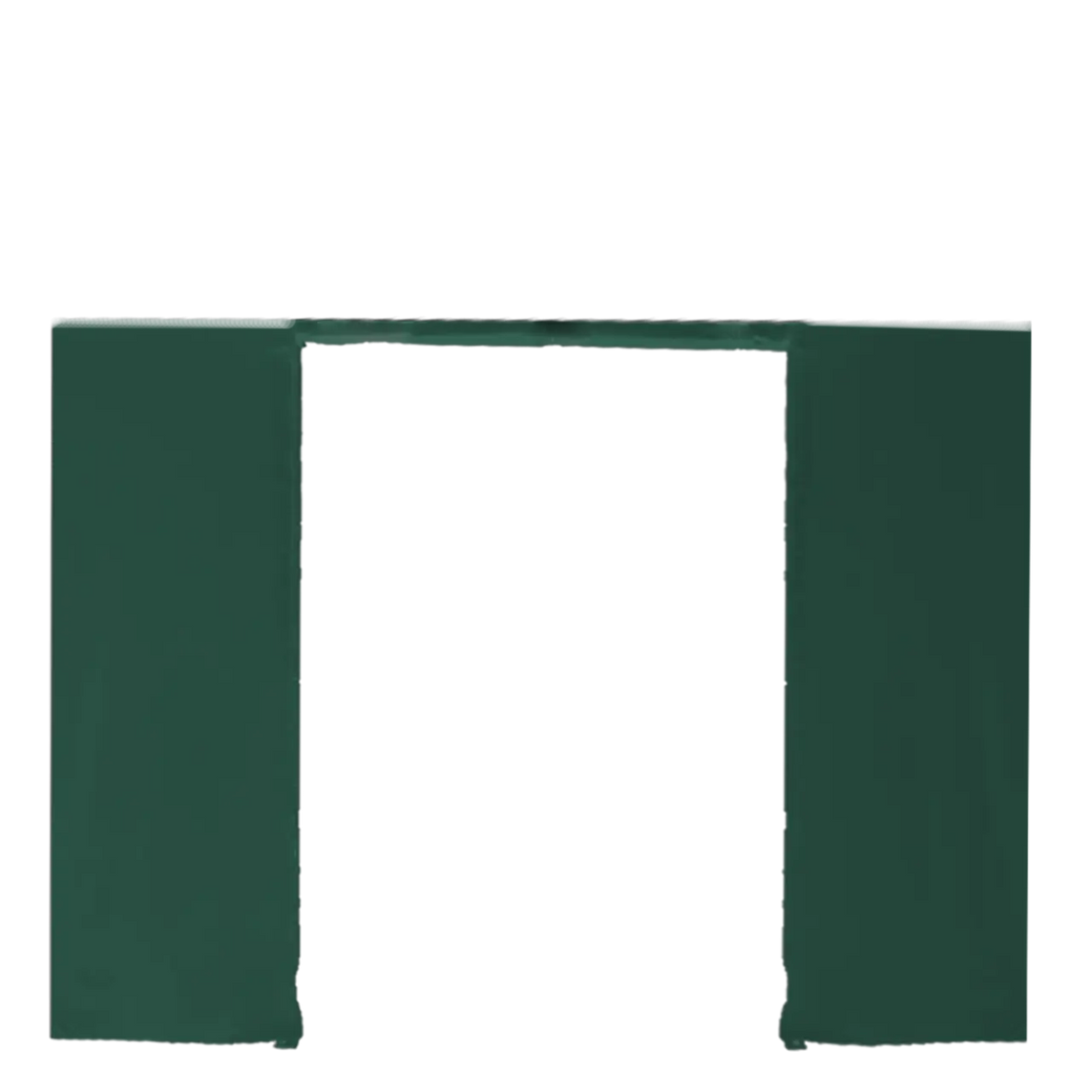 Seitenwand 4,5 m für Faltpavillon 3×4,5 – STORM – Mit Tür / 320 g/m² STORM45 / Grün – 1