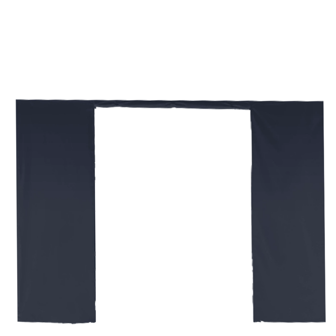Seitenwand 4,5 m für Faltpavillon 3×4,5 – STORM – Mit Tür / 320 g/m² STORM45 / Navyblau – 1