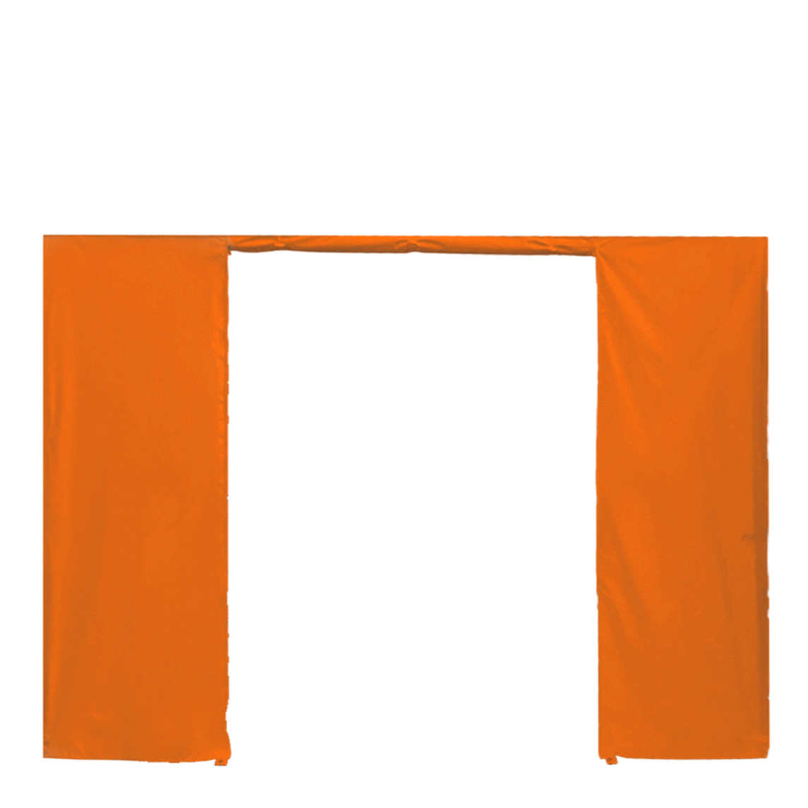 Seitenwand 3 m für Faltpavillon – STORM – Mit Tür / 320 g/m² STORM45 / Orange – 1