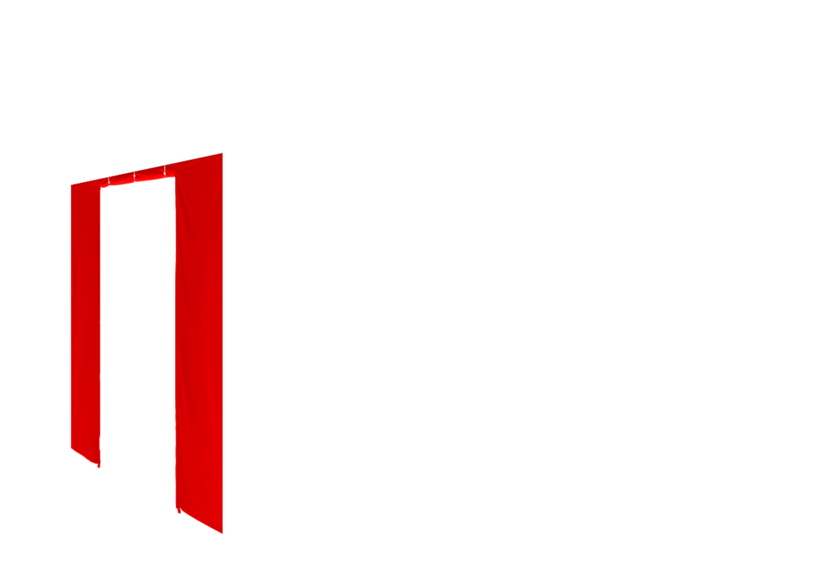 Linke Seitenwand mit Tür für Stormtent 2x3 m Rot in 320g/m²
