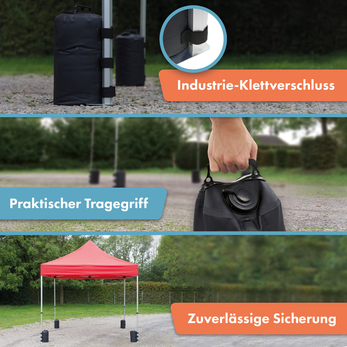 Wassergewichte Features Abbildung – 10 Liter / 4 Stk.