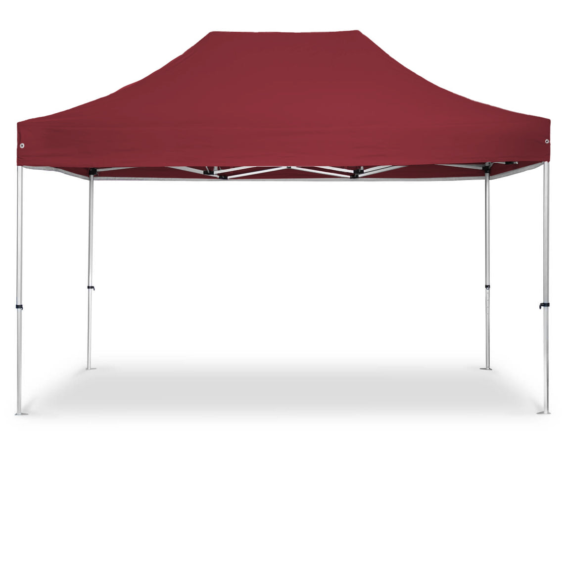 Faltpavillon 3x4,5 m - STORM Faltzelt – 45 mm Sechskant-Aluminium STORM45 Serie / 320g/m² Oxford-Polyester / Burgund